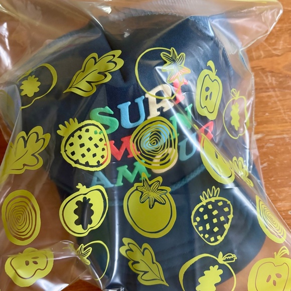 Anthropologie CELANDINE SEASIDE TRUCKER HAT "SURF MON AMOUR" - Picture 5 of 5